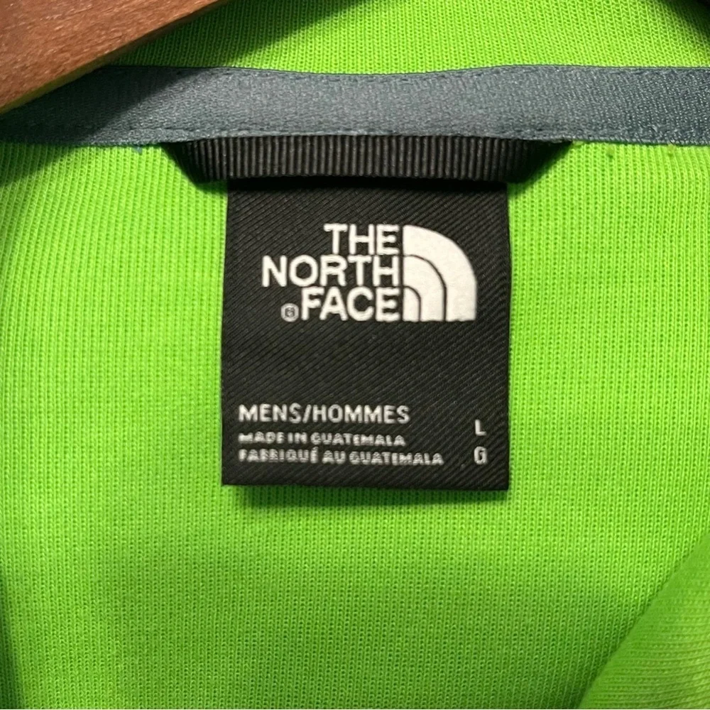 The North Face Tech Green with Gray Hoodie Men's Size Large